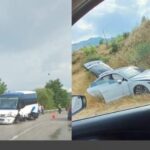 Mikrobusi përplaset me makinën në Gjirokastër-Tepelenë, plagosen dy persona