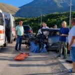 Aksident i rëndë në Fushë Vëri, në aksin Kardhiq–Delvinë, humb jetën një person,  tre të plagosur.